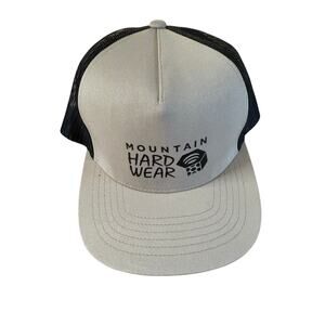 Mountain Hardware Trucker Hat Baseball Cap Beige Logo Adjustable One Size